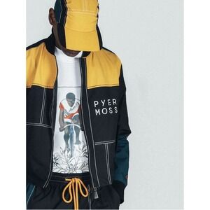 Pyer Moss Hennessy MMT140 Bomber Jacket Sz M Unisex Collab Moto Cycling